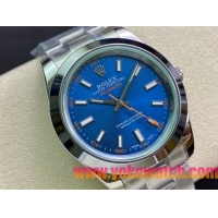 ロレックスコピー ミルガウス（Oyster Perpetual Milgauss）41mm 116400“ブルー・ダイヤル＋オレンジ・秒針＋グリーン・サファイアガラス＋316Lスチールブレスレット” メンズ専用モデル