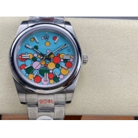 ロレックスコピー オイスター・パーペチュアル（Oyster Perpetual）41mm 126000“ティファニーカラー＋バルーン盤デザイン＋スチールブレスレット” メンズ専用モデル 