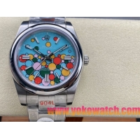 ロレックスコピー オイスター・パーペチュアル（Oyster Perpetual）41mm 126000“ティファニーカラー＋バルーン盤デザイン＋スチールブレスレット” メンズ専用モデル 