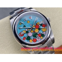 ロレックスコピー オイスター・パーペチュアル（Oyster Perpetual）41mm 126000“ティファニーカラー＋バルーン盤デザイン＋スチールブレスレット” メンズ専用モデル 