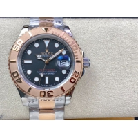 ロレックスコピー ヤット・マスター（Yacht-Master）40mm 126621RBR“ブラック・ダイヤル＋ローズゴールドベゼル＋316Lスチールブレスレット” メンズ専用モデル