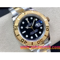 ロレックスコピー ヤット・マスター（Yacht-Master）40mm 126623RBR“ブラック・ダイヤル＋ゴールドベゼル＋316Lスチールブレスレット” メンズ専用モデル 