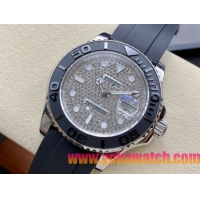 ロレックスコピー ヤット・マスター（Yacht-Master）40mm 126622RBR“ダイヤモンド・ダイヤル＋ステンレスケース＋セラミックベゼル＋ラバーブレスレット” メンズ専用モデル