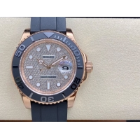 ロレックスコピー ヤット・マスター（Yacht-Master）40mm 126655RBR“ダイヤモンド・ダイヤル＋ローズゴールドケース＋セラミックベゼル＋ラバーブレスレット” メンズ専用モデル