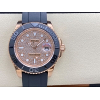 ロレックスコピー ヤット・マスター（Yacht-Master）40mm 126655RBR“ダイヤモンド・ダイヤル＋ローズゴールドケース＋セラミックベゼル＋ラバーブレスレット” メンズ専用モデル