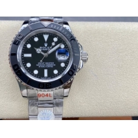 ロレックスコピー ヤット・マスター（Yacht-Master）40mm 126622RBR“ブラック・ダイヤル＋ステンレスケース＋セラミックベゼル＋オイスターブレスレット” メンズ専用モデル