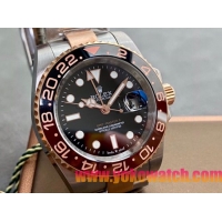 ロレックスコピー GMT-Master II（グリーンニッチ）41mm 126710BLNR“ブラック・ダイヤル＋ステンレスケース＋セラミックベゼル＋オイスターブレスレット” メンズ専用モデル