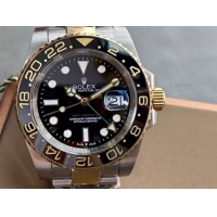 ロレックスコピー GMT-Master II（グリーンニッチ）41mm 126713CHNR“ブラック・ダイヤル＋ステンレスケース＋ゴールドベゼル＋オイスターブレスレット” メンズ専用モデル