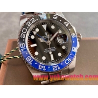 ロレックスコピー GMT-Master II（グリーンニッチ）41mm 126710BLNR“ブラック・ダイヤル＋ステンレスケース＋ブルーセラミックベゼル＋オイスターブレスレット” メンズ専用モデル