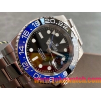 ロレックスコピー GMT-Master II（グリーンニッチ）41mm 126710BLNR“ブラック・ダイヤル＋ステンレスケース＋ブルーセラミックベゼル＋オイスターブレスレット” メンズ専用モデル
