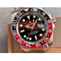 ロレックスコピー GMT-Master II（グリーンニッチ）41mm 126710BLNR“ブラック・ダイヤル＋ステンレスケース＋バイカラーアルミニウムベゼル＋オイスターブレスレット” メンズ専用モデル
