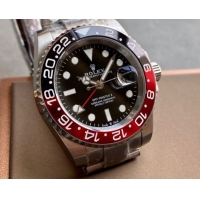 ロレックスコピー GMT-Master II（グリーンニッチ）41mm 126710BLNR“ブラック・ダイヤル＋ステンレスケース＋バイカラーアルミニウムベゼル＋オイスターブレスレット” メンズ専用モデル 