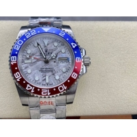 ロレックスコピー GMT-Master II（グリーンニッチ）40mm 126710BLNR“マーブル・ダイヤル＋ステンレスケース＋バイカラーセラミックベゼル（ブルー＆レッド）＋オイスターブレスレット” メンズ専用モデル