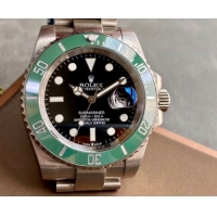 ロレックスコピー サブマリーナー（SUB）41mm 126610LV“グリーン・ベゼル＋ブラック・ダイヤル＋ステンレスケース＋オイスターブレスレット” メンズ専用モデル