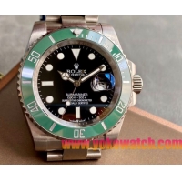 ロレックスコピー サブマリーナー（SUB）41mm 126610LV“グリーン・ベゼル＋ブラック・ダイヤル＋ステンレスケース＋オイスターブレスレット” メンズ専用モデル