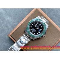 ロレックスコピー サブマリーナー（SUB）41mm 126610LV“グリーン・ベゼル＋ブラック・ダイヤル＋ステンレスケース＋オイスターブレスレット” メンズ専用モデル