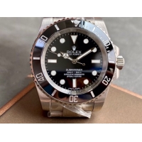 ロレックスコピー サブマリーナー（SUB）40mm 124060“ブラック・ベゼル＋ブラック・ダイヤル＋ステンレスケース＋オイスターブレスレット” メンズ専用モデル