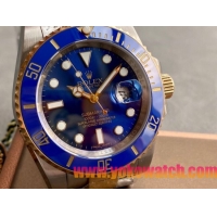 ロレックスコピー サブマリーナー（SUB）41mm 126613LB“ブルー・ベゼル＋ブルー・ダイヤル＋ステンレスケース×イエローゴールドリング＋オイスターブレスレット” メンズ専用モデル