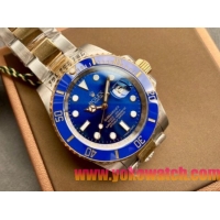 ロレックスコピー サブマリーナー（SUB）41mm 126613LB“ブルー・ベゼル＋ブルー・ダイヤル＋ステンレスケース×イエローゴールドリング＋オイスターブレスレット” メンズ専用モデル