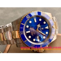 ロレックスコピー サブマリーナー（SUB）41mm 126613LB“ブルー・ベゼル＋ブルー・ダイヤル＋ステンレスケース×イエローゴールドリング＋オイスターブレスレット” メンズ専用モデル