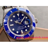 ロレックスコピー サブマリーナー（SUB）40mm 126610LB“ブルー・ベゼル＋ブルー・ダイヤル＋ステンレススチールケース＋オイスターブレスレット” メンズ専用モデル