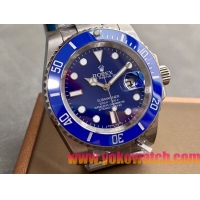 ロレックスコピー サブマリーナー（SUB）41mm 126610LB“ブルー・ベゼル＋ブルー・ダイヤル＋ステンレススチールケース＋オイスターブレスレット” メンズ専用モデル