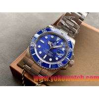 ロレックスコピー サブマリーナー（SUB）40mm 126610LB“新・ブルー・ベゼル＋新・ブルー・ダイヤル＋ステンレススチールケース＋オイスターブレスレット” メンズ専用モデル