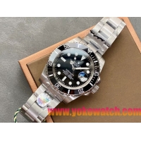 ロレックスコピー サブマリーナー（SUB）40mm 126610LN“ブラック・ベゼル＋ブラック・ダイヤル＋ステンレススチールケース＋オイスターブレスレット” メンズ専用モデル 