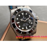 ロレックスコピー サブマリーナー（SUB）40mm 126610LN“ブラック・ベゼル＋ブラック・ダイヤル＋ステンレススチールケース＋オイスターブレスレット” メンズ専用モデル 