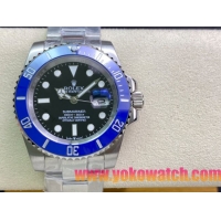 ロレックスコピー サブマリーナー（SUB）40mm 126610LN“新・ブルー・ベゼル＋ブラック・ダイヤル＋ステンレススチールケース＋オイスターブレスレット” メンズ専用モデル