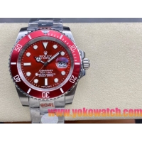 ロレックスコピー サブマリーナー（SUB）40mm 126610LN“レッド・ベゼル＋レッド・ダイヤル＋ステンレススチールケース＋オイスターブレスレット” メンズ専用モデル