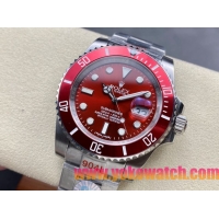 ロレックスコピー サブマリーナー（SUB）40mm 126610LN“レッド・ベゼル＋レッド・ダイヤル＋ステンレススチールケース＋オイスターブレスレット” メンズ専用モデル