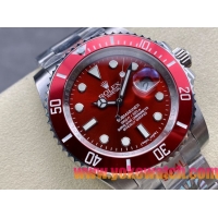 ロレックスコピー サブマリーナー（SUB）40mm 126610LN“レッド・ベゼル＋レッド・ダイヤル＋ステンレススチールケース＋オイスターブレスレット” メンズ専用モデル