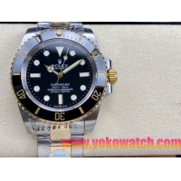 ロレックスコピー サブマリーナー（SUB）41mm 126613LN“間金・無歴・ブラック・ベゼル＋ブラック・ダイヤル＋ステンレススチール＆ゴールドケース＋オイスターブレスレット” メンズ専用モデル