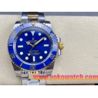 ロレックスコピー サブマリーナー（SUB）41mm 126613LB“間金・無歴・ブルー・ベゼル＋ブルー・ダイヤル＋ステンレススチール＆ゴールドケース＋オイスターブレスレット” メンズ専用モデル
