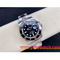 ロレックスコピー サブマリーナー（SUB）41mm 126613LN“間金・無歴・ブラック・ベゼル＋ブラック・ダイヤル＋ステンレススチール＆ローズゴールドケース＋オイスターブレスレット” メンズ専用モデル