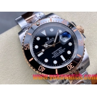 ロレックスコピー サブマリーナー（SUB）41mm 126613LN“間金・無歴・ブラック・ベゼル＋ブラック・ダイヤル＋ステンレススチール＆ローズゴールドケース＋オイスターブレスレット” メンズ専用モデル