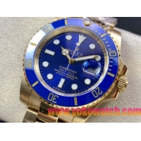 ロレックスコピー サブマリーナー（SUB）41mm 126618LB“全金・無歴・ブルー・ベゼル＋ブルー・ダイヤル＋ゴールドケース＋オイスターブレスレット” メンズ専用モデル