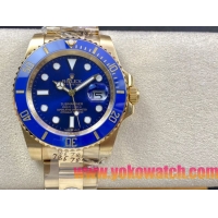 ロレックスコピー サブマリーナー（SUB）41mm 126618LB“全金・無歴・ブルー・ベゼル＋ブルー・ダイヤル＋ゴールドケース＋オイスターブレスレット” メンズ専用モデル