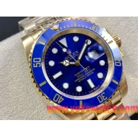 ロレックスコピー サブマリーナー（SUB）41mm 126618LB“全金・無歴・ブルー・ベゼル＋ブルー・ダイヤル＋ゴールドケース＋オイスターブレスレット” メンズ専用モデル