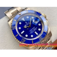 ロレックスコピー サブマリーナー（SUB）41mm 126618LB“全金・無歴・ブルー・ベゼル＋ブルー・ダイヤル＋ゴールドケース＋オイスターブレスレット” メンズ専用モデル