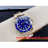 ロレックスコピー サブマリーナー（SUB）41mm 126618LB“全金・無歴・ブルー・ベゼル＋ブルー・ダイヤル＋ゴールドケース＋オイスターブレスレット” メンズ専用モデル