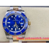 ロレックスコピー サブマリーナー（SUB）40mm 126613LB“間金・無歴・ブルー・ベゼル＋ブルー・ダイヤル＋ステンレススチール＆ゴールドケース＋オイスターブレスレット” メンズ専用モデル