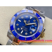 ロレックスコピー サブマリーナー（SUB）40mm 126613LB-D“間金・ダイヤモンド・ブルー・ベゼル＋ブルー・ダイヤル＋ステンレススチール＆ゴールドケース＋オイスターブレスレット” メンズ専用モデル