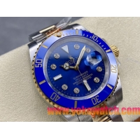 ロレックスコピー サブマリーナー（SUB）40mm 126613LB-D“間金・ダイヤモンド・ブルー・ベゼル＋ブルー・ダイヤル＋ステンレススチール＆ゴールドケース＋オイスターブレスレット” メンズ専用モデル