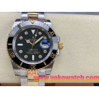 ロレックスコピー サブマリーナー（SUB）40mm 126613LB“間金・ダイヤモンド・ブラック・ベゼル＋ブラック・ダイヤル＋ステンレススチール＆ゴールドケース＋オイスターブレスレット” メンズ専用モデル