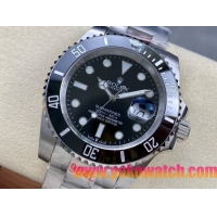 ロレックスコピー サブマリーナー（SUB）41mm 126610LN“ブラック・ベゼル＋ブラック・ダイヤル＋ステンレススチールケース＋オイスターブレスレット” メンズ専用モデル