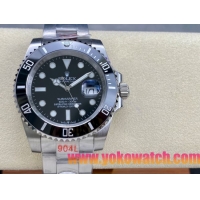 ロレックスコピー サブマリーナー（SUB）41mm 126610LN“ブラック・ベゼル＋ブラック・ダイヤル＋ステンレススチールケース＋オイスターブレスレット” メンズ専用モデル