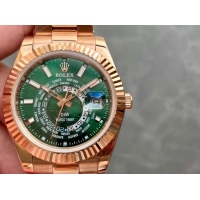 ロレックスコピー・ワールドタイマー（DIW）40mm 5185R“グリーン・ダイヤル＋ローズゴールドケース＋オイスターブレスレット” メンズ専用モデル  
