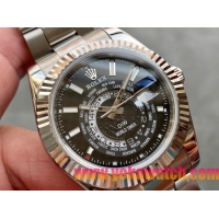 ロレックスコピー・ワールドタイマー（DIW）40mm 5185R“ブラック・ダイヤル＋ローズゴールドベゼル＋ステンレススチールケース＋オイスターブレスレット” メンズ専用モデル 